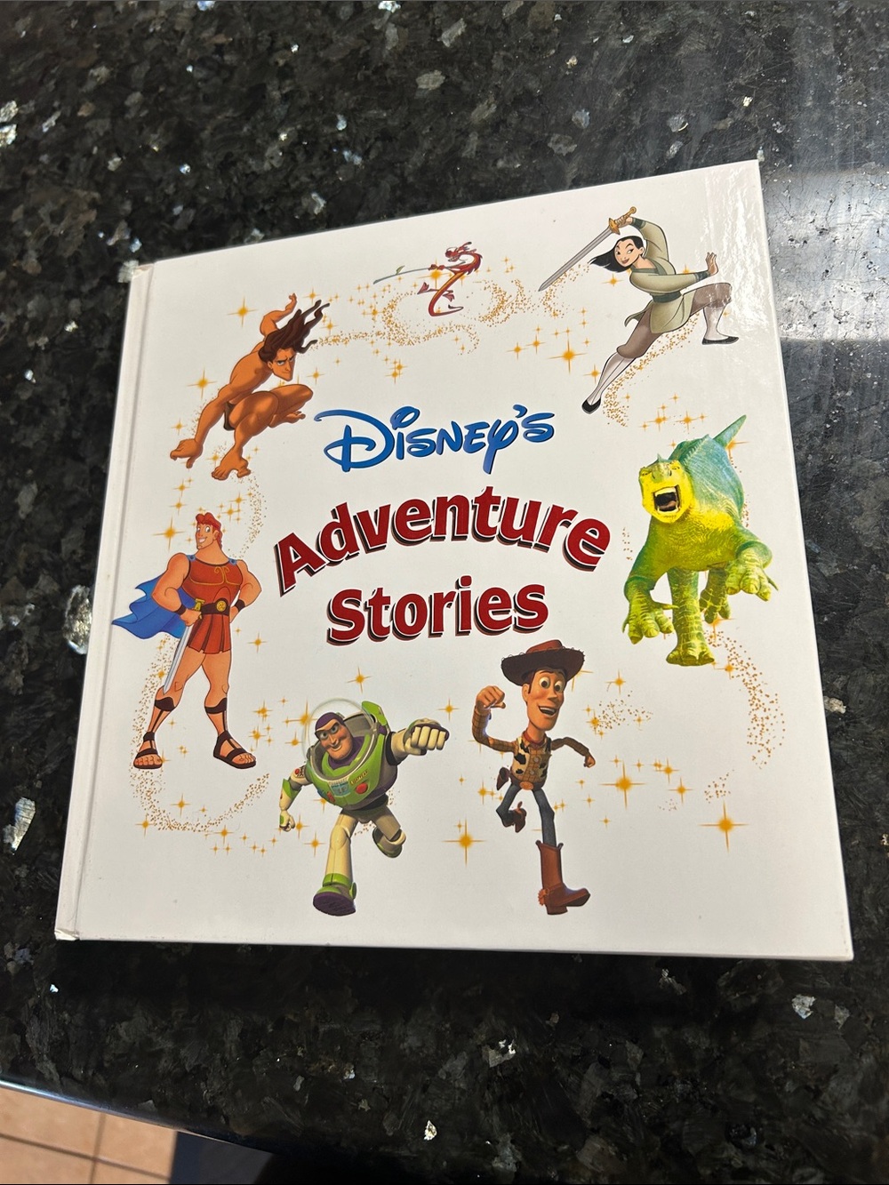 Disney Adventure Stories - White Cover with Multicolor Character Art